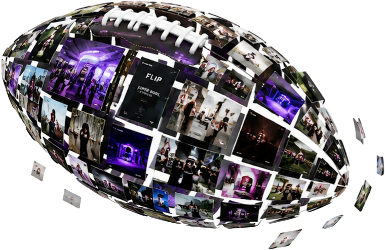 Flip exhibit — football