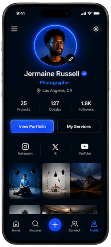 Spotlight app — profile